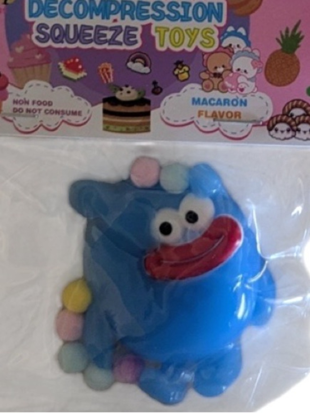 Happy Monster Squishy Toy Set Squeeze Fidget Toys - Set of 4 - Picture 4 of 5